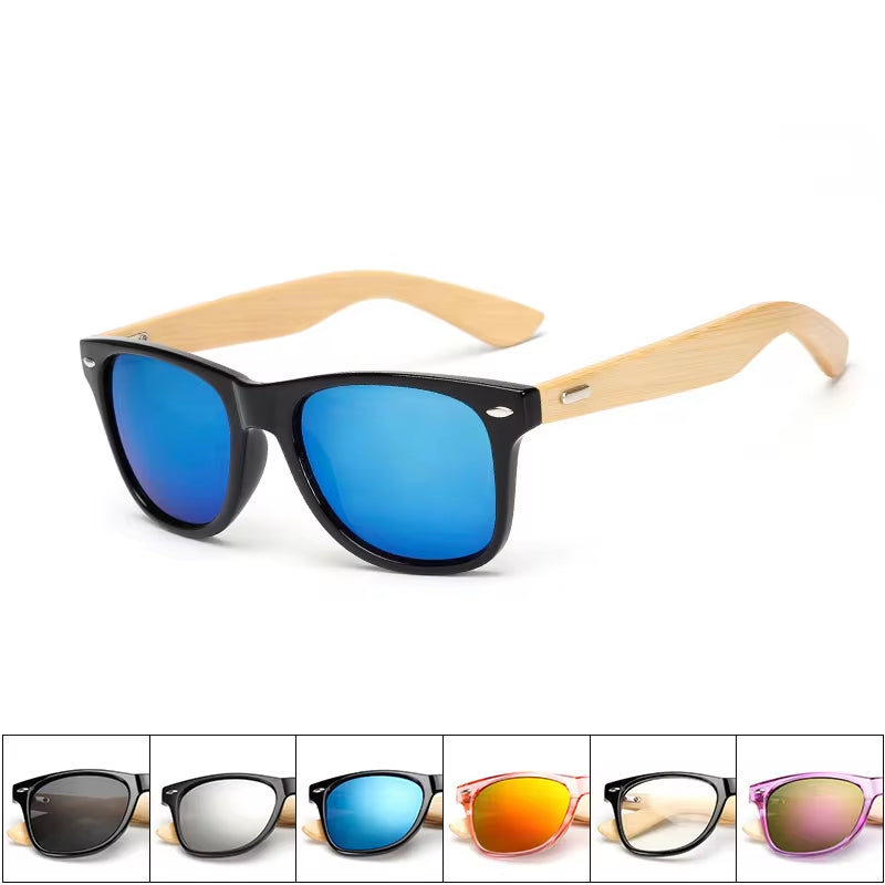 New Bamboo Sunglasses Female Wooden Sunglasses Brand Designer Mirror Original Sunglasses Gafas De Sol De