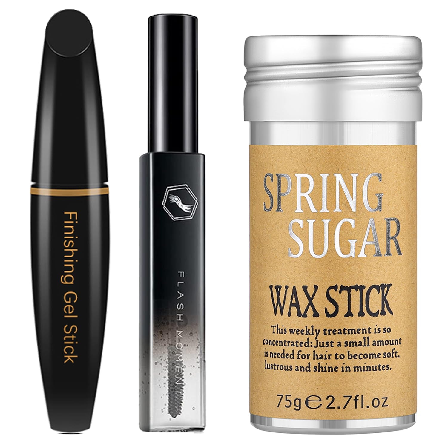 Hair Wax Stick, Finishing Stick & Gel Stick Set - Strong Hold for Fly Away, Styling Products for Women