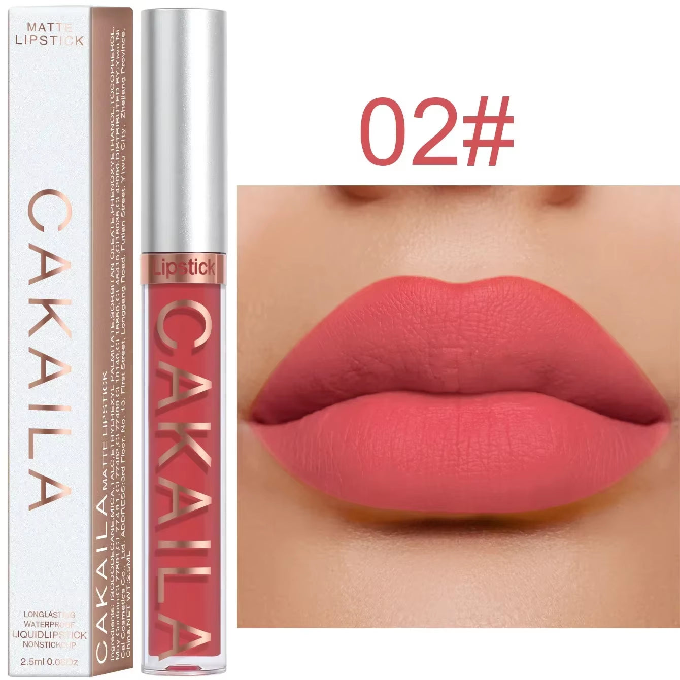 18 Color Lipstick Matte Waterproof Long-Lasting Lipgloss Velvet Matte Lipstick Lip Gloss Liquid Lip Silky Texture Lips Cosmetics