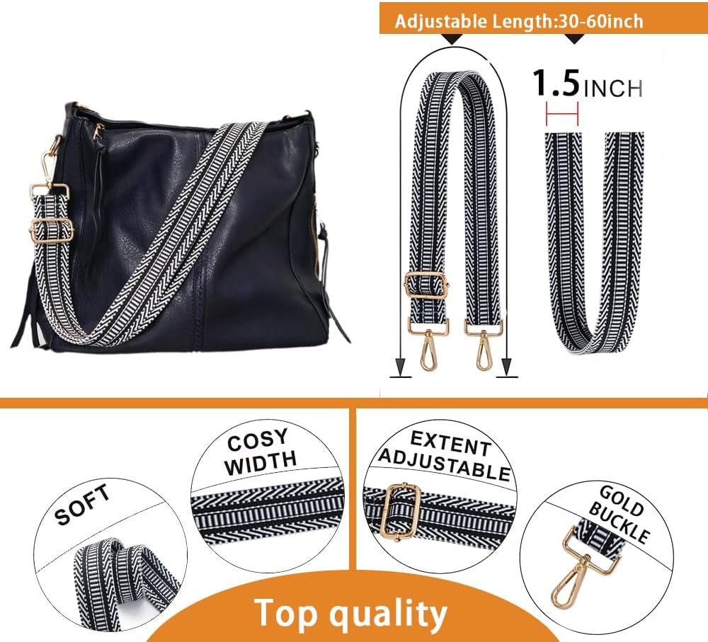 Purse Strap Replacement Crossbody Wide Shoulder Strap Adjustable Canvas Straps Handbag Strap Replacement Belts