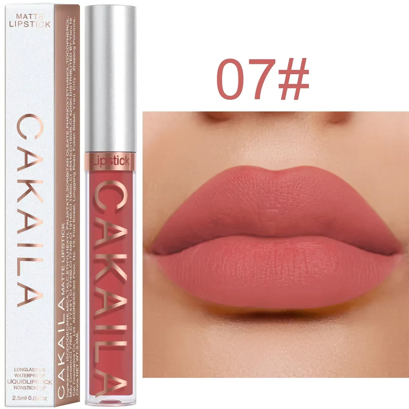 18 Color Lipstick Matte Waterproof Long-Lasting Lipgloss Velvet Matte Lipstick Lip Gloss Liquid Lip Silky Texture Lips Cosmetics