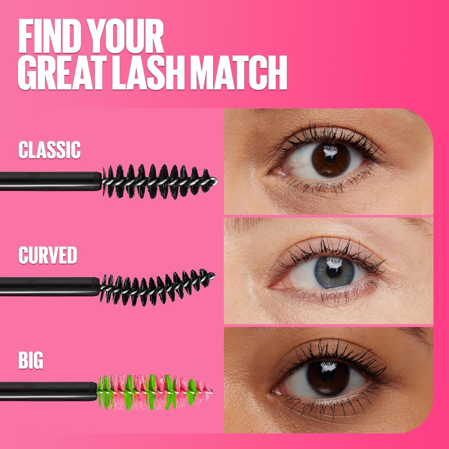 Great Lash Lots of Lashes Washable Mascara, Volumizing, Thickening and Curling Mascara, Very Black, 1 Count