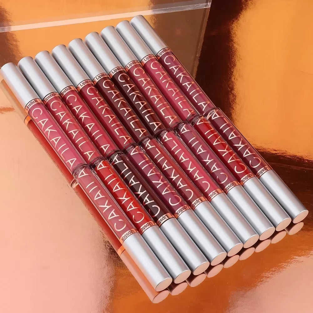 18 Color Lipstick Matte Waterproof Long-Lasting Lipgloss Velvet Matte Lipstick Lip Gloss Liquid Lip Silky Texture Lips Cosmetics