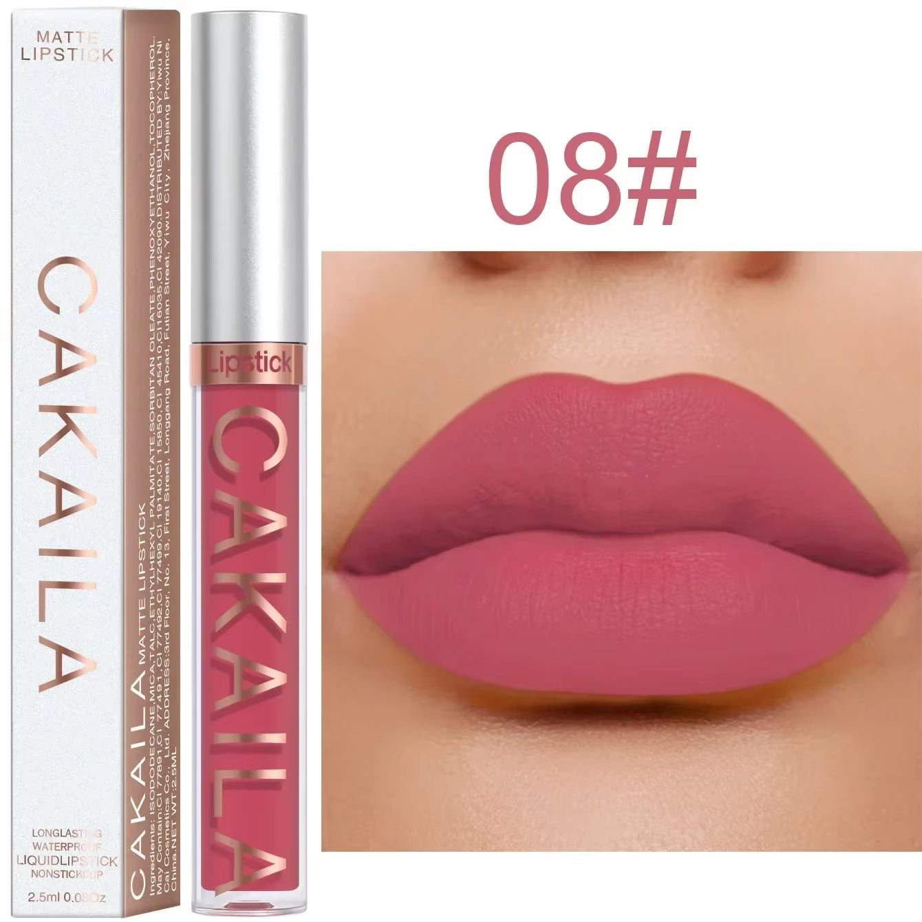 18 Color Lipstick Matte Waterproof Long-Lasting Lipgloss Velvet Matte Lipstick Lip Gloss Liquid Lip Silky Texture Lips Cosmetics