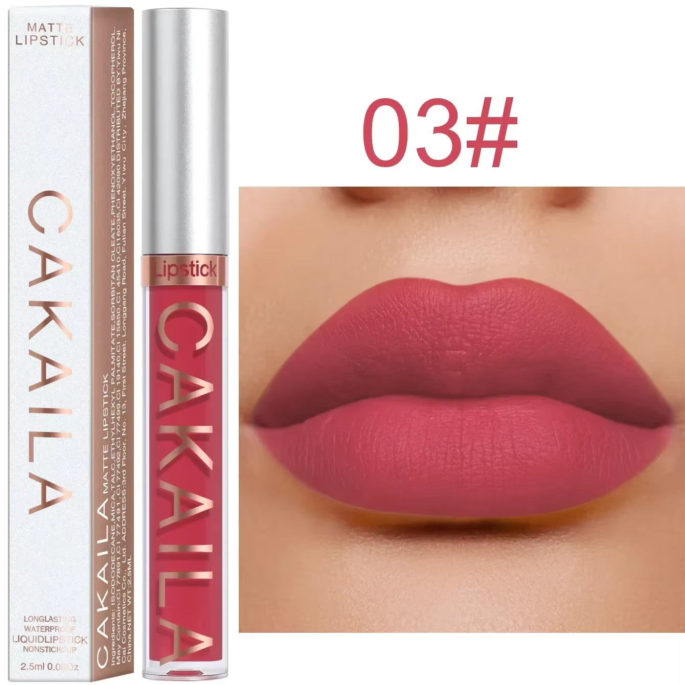 18 Color Lipstick Matte Waterproof Long-Lasting Lipgloss Velvet Matte Lipstick Lip Gloss Liquid Lip Silky Texture Lips Cosmetics