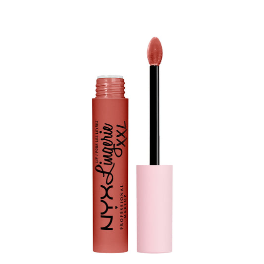 Lip Lingerie XXL Smooth Matte Liquid Lipstick, 16Hr Longwear, Peach Flirt, 0.13 Fl Oz