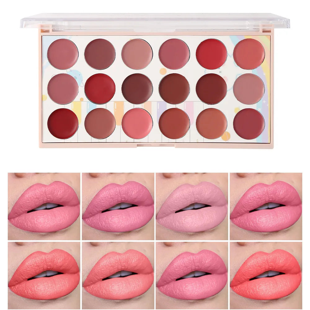 18 Colors Matte Lipstick Palette lip gloss Korean cosmetics lipsticks set makeup for women cheap make up Beauty