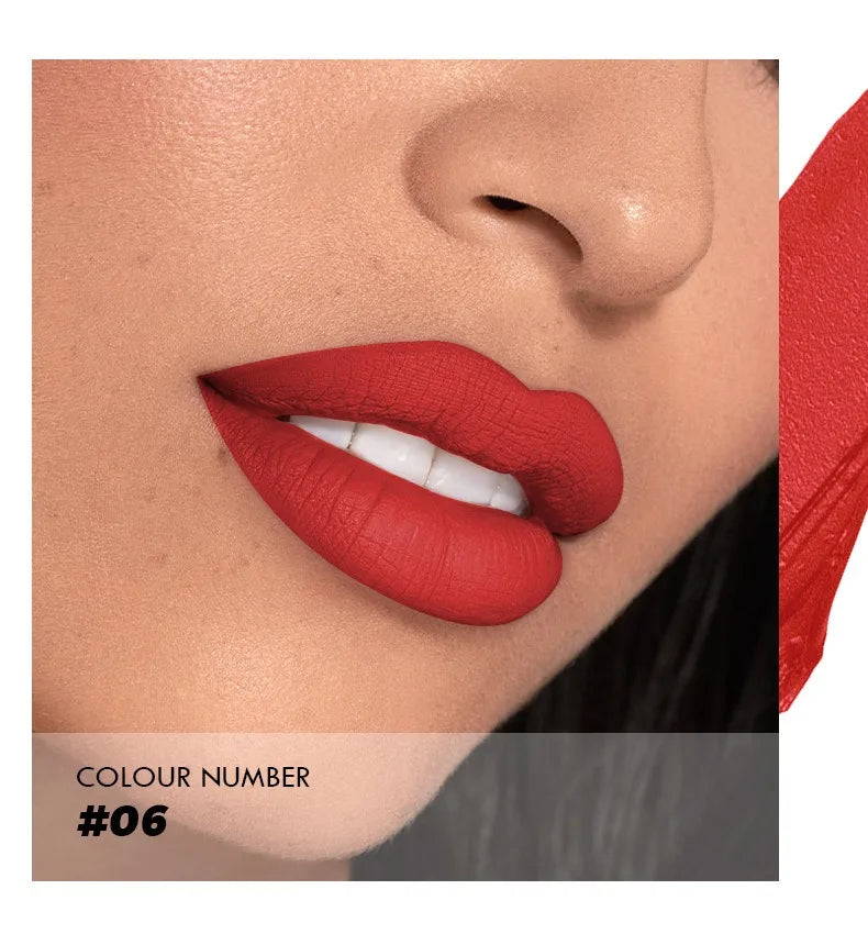 Matte Lipstick 10 Color Velvet Red Lip Tint Non Stick Cup Lip Glaze Long Lasting Waterproof Lip Gloss Make Up Lipsticks Cosmetic