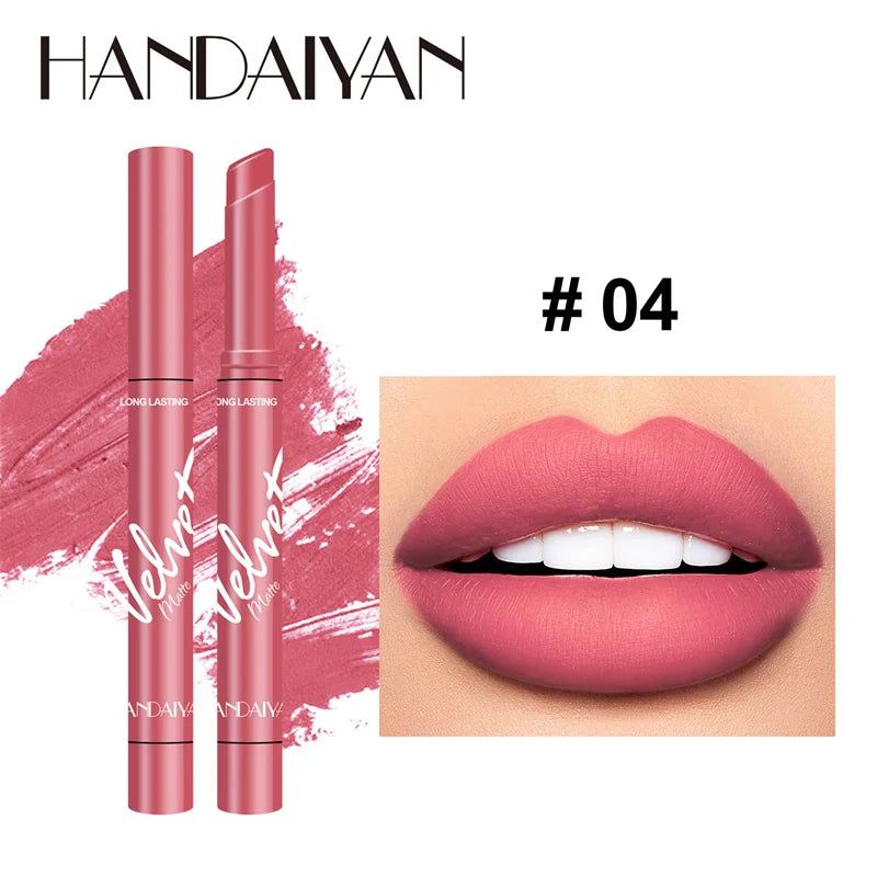 New 8 Colors Makeup Matte Lipstick Waterproof Long Lasting Lip Stick Sexy Red Pink Velvet Nude Lipsticks Make Up Woman Cosmetics