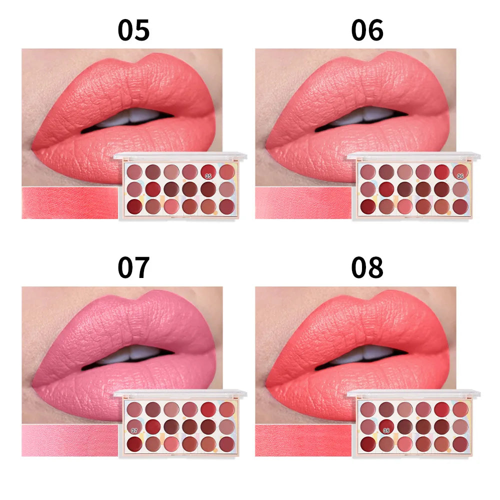 18 Colors Matte Lipstick Palette lip gloss Korean cosmetics lipsticks set makeup for women cheap make up Beauty