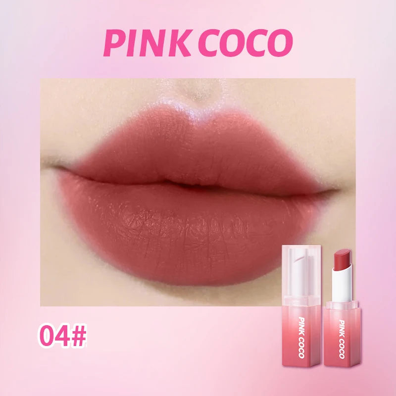 Velvet Matte Lipstick Moisturizing Waterproof Lasting Nude Peach Lip Tint Non-stick Cup Lip Gloss Red Lipstick Cosmetics Make Up