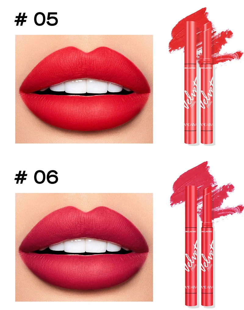 New 8 Colors Makeup Matte Lipstick Waterproof Long Lasting Lip Stick Sexy Red Pink Velvet Nude Lipsticks Make Up Woman Cosmetics