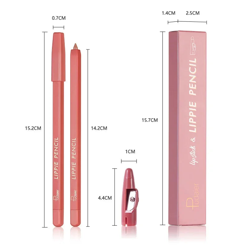 High Quality Velvet Matte Lipstick Pen Waterproof Non-sticky Lip Liner Make up Hooked Natural Outline Lipliner Lip Contour Pencil