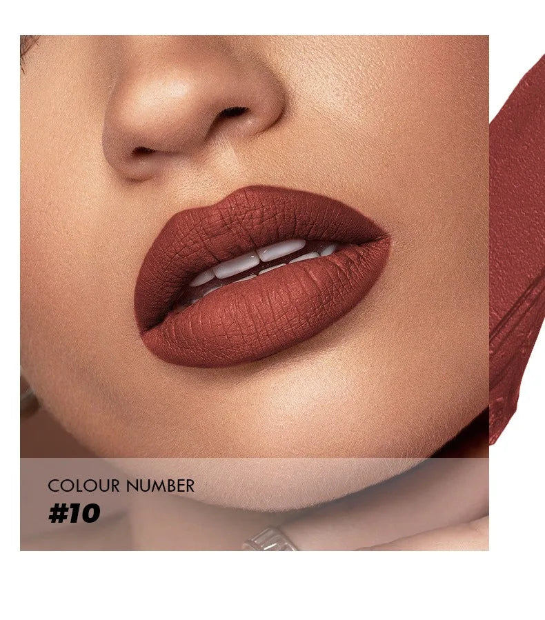 Matte Lipstick 10 Color Velvet Red Lip Tint Non Stick Cup Lip Glaze Long Lasting Waterproof Lip Gloss Make Up Lipsticks Cosmetic