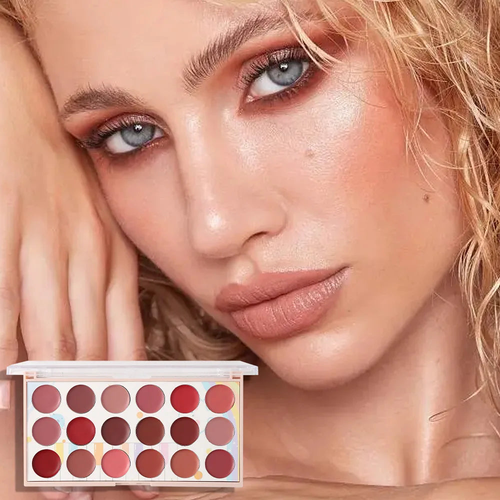 18 Colors Matte Lipstick Palette lip gloss Korean cosmetics lipsticks set makeup for women cheap make up Beauty