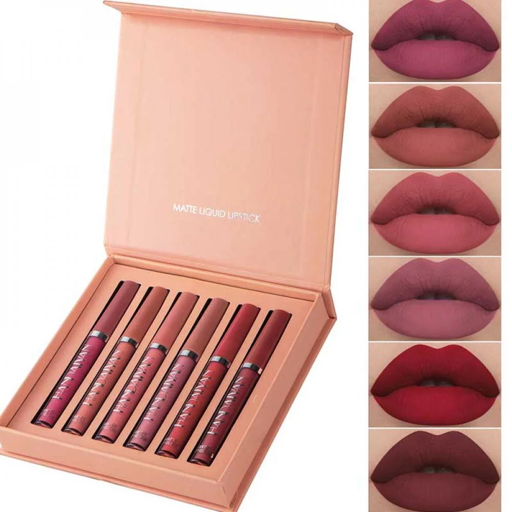 6 in 1 Matte Liquid Lipstick Makeup Set,Sexy Lipstick Matte Long Lasting Not Fade Waterproof, Your Beauty Beauty Creations Cosmetics