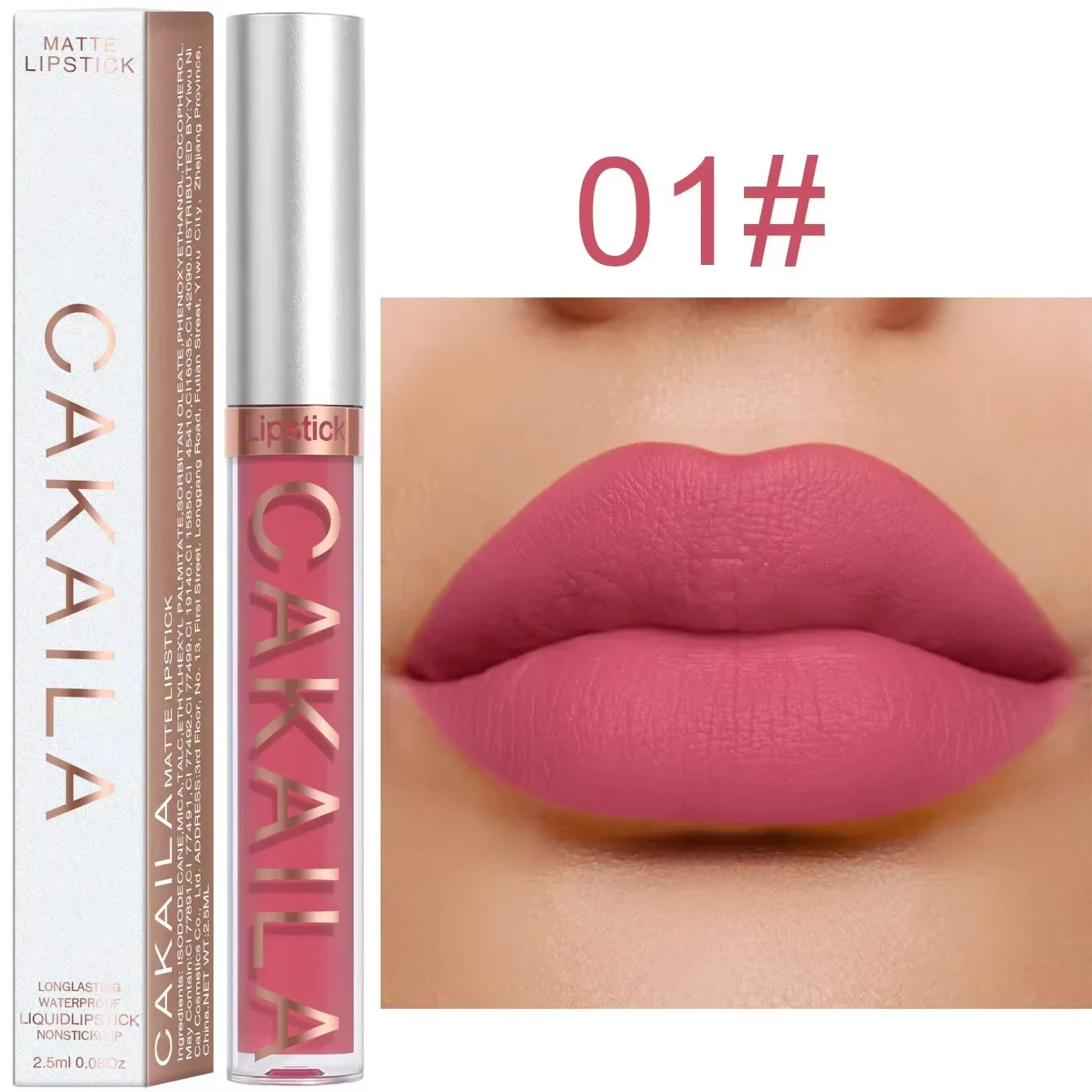 18 Color Lipstick Matte Waterproof Long-Lasting Lipgloss Velvet Matte Lipstick Lip Gloss Liquid Lip Silky Texture Lips Cosmetics