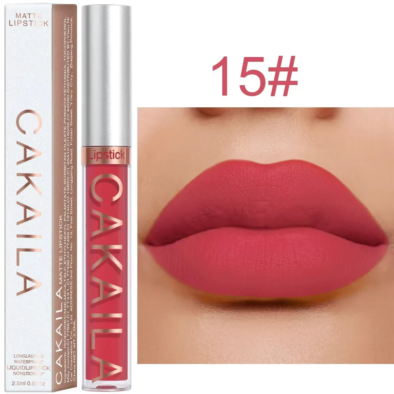 18 Color Lipstick Matte Waterproof Long-Lasting Lipgloss Velvet Matte Lipstick Lip Gloss Liquid Lip Silky Texture Lips Cosmetics