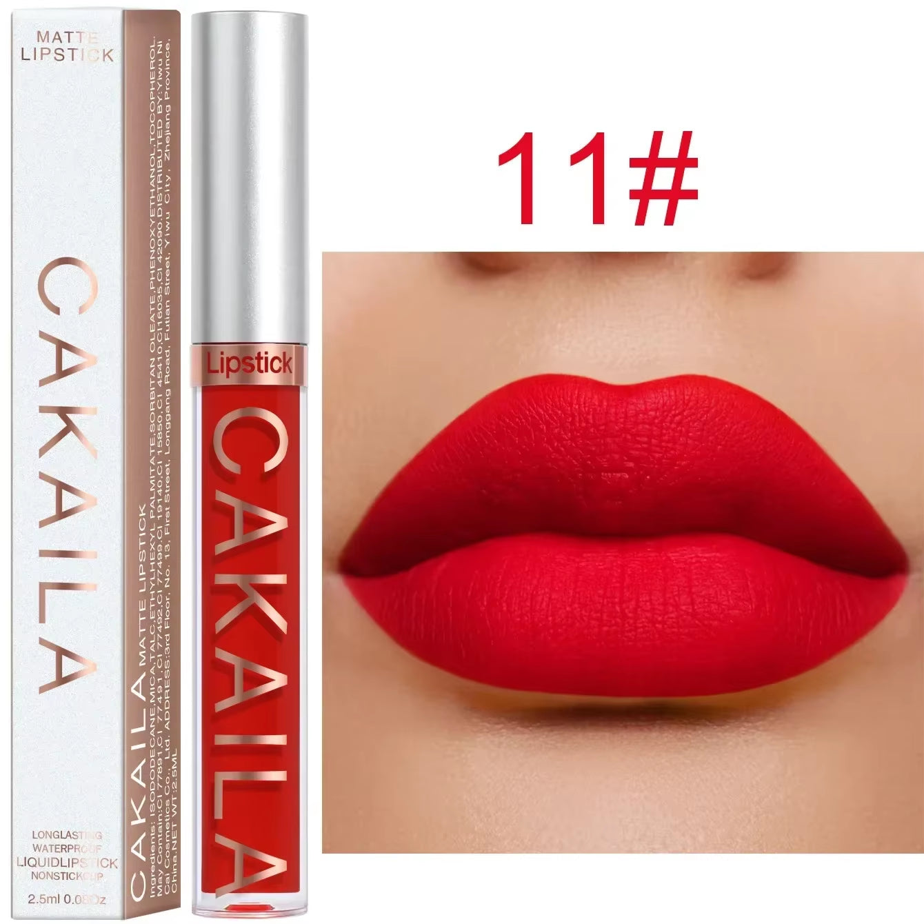 18 Color Lipstick Matte Waterproof Long-Lasting Lipgloss Velvet Matte Lipstick Lip Gloss Liquid Lip Silky Texture Lips Cosmetics